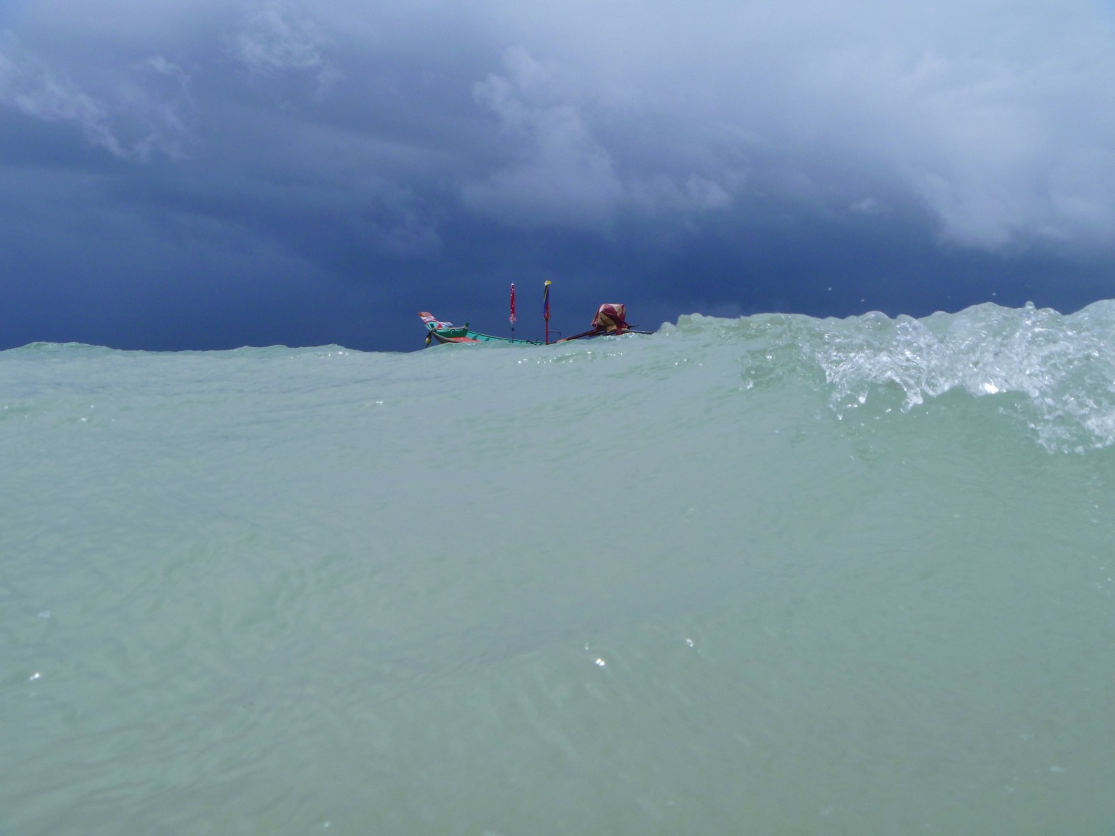 Stormy fishing day