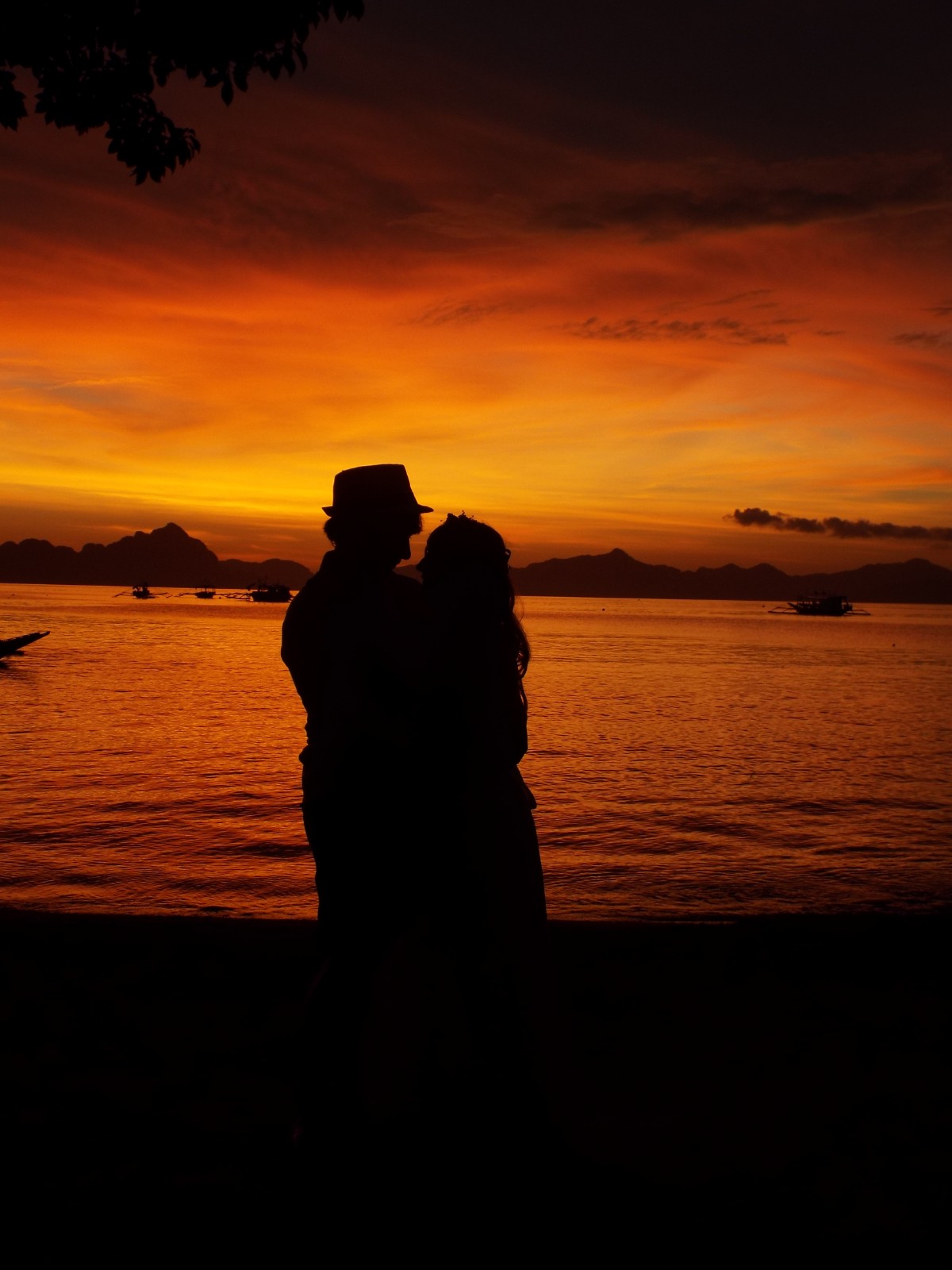 Romance by the sunset