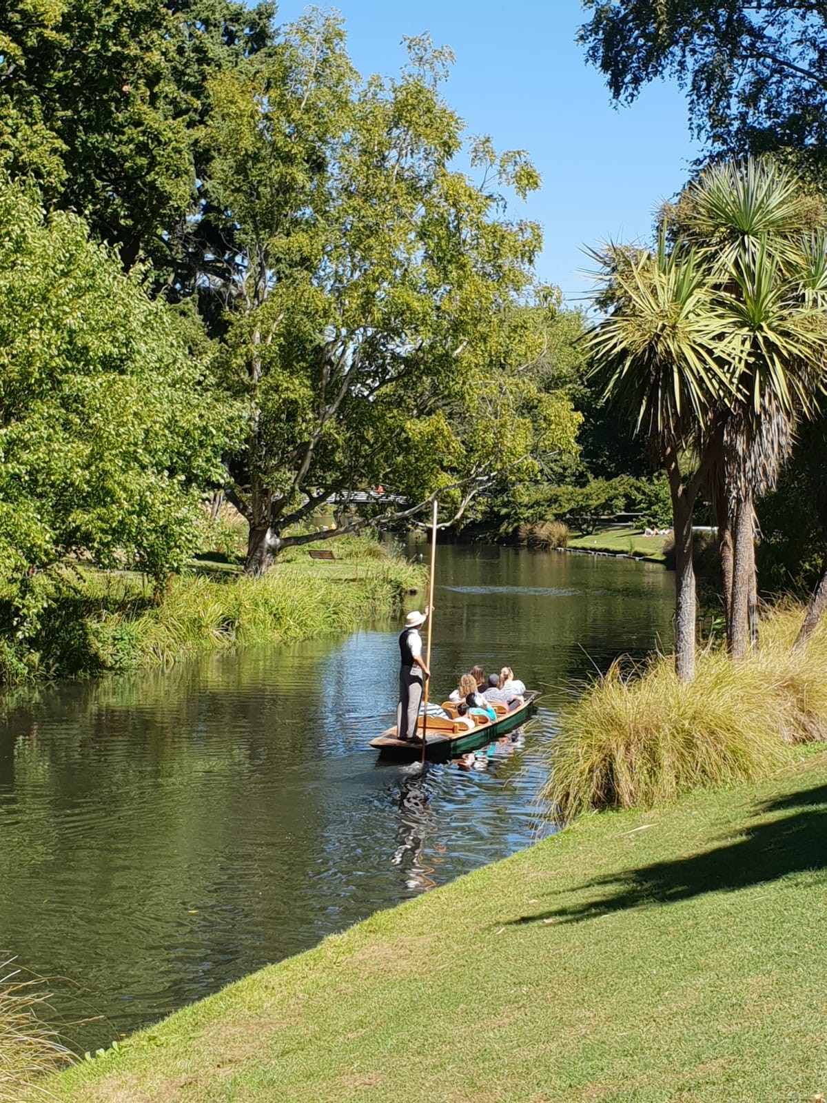 Punting along the river