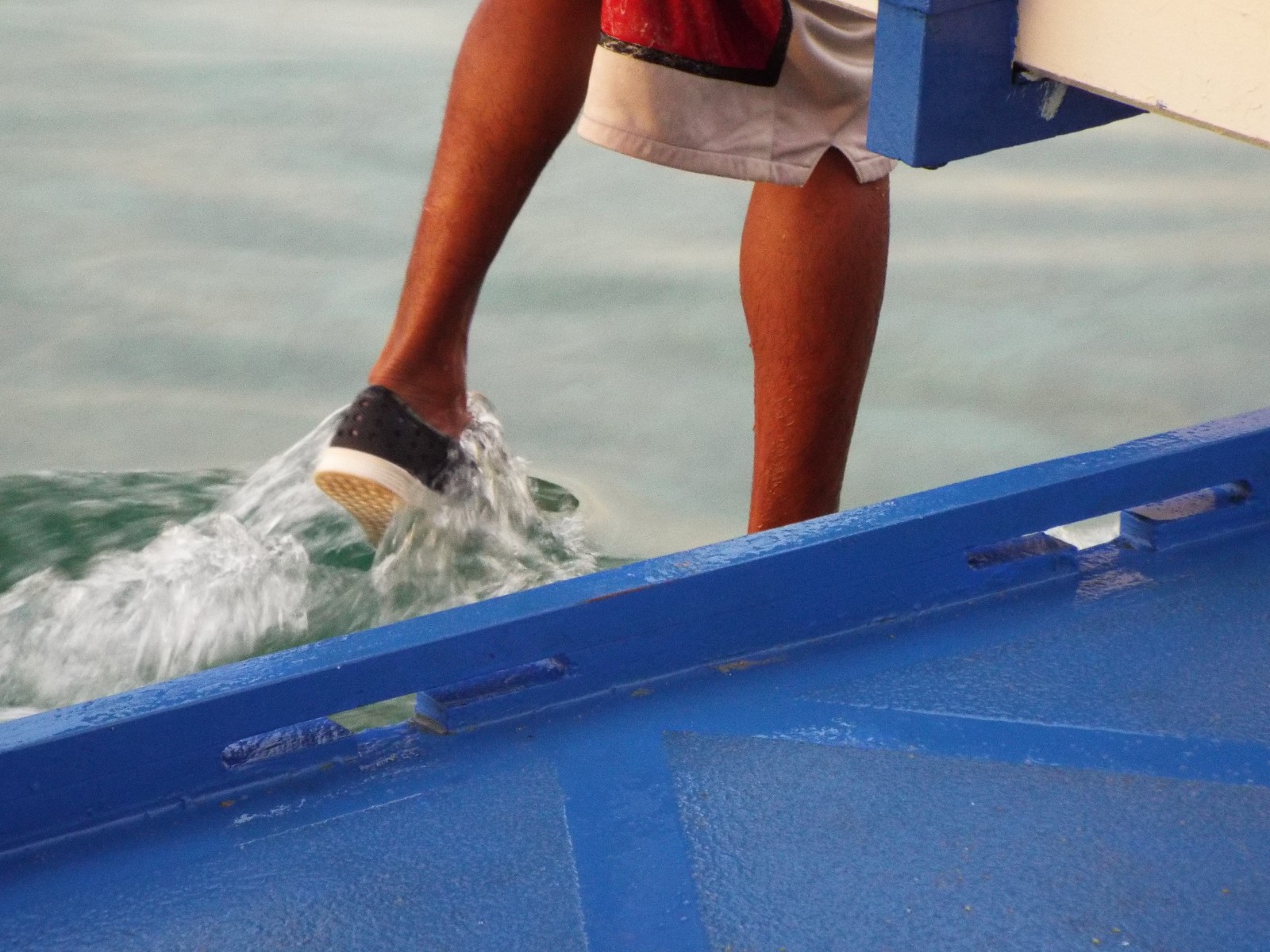 Splashing in the surf
